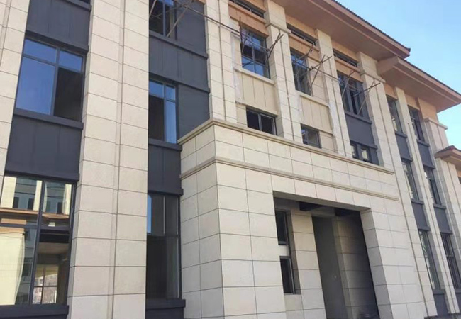 黃金麻外墻施工